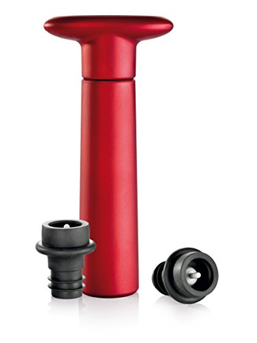 Tescoma UNO VINO Vakuumpumpe | 2 Stopfen | 22 x 13 x 4 cm | Geeignet für Frischhaltung des Weingeschmacks | Mit 2 Universal Vakuum-Stopfen | Einfache Bedienung | Langlebig & Wiederverwendbar | von Tescoma