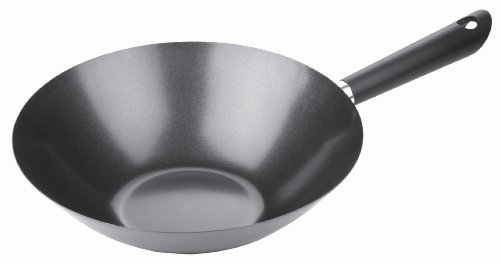 Tescoma CANTON Wok ø 30 cm I Traditioneller Edelstahl-Wok mit Antihaft-Beschichtung, kühlbleibendem Griff I Für alle Herdarten, inkl. Induktion I Einfache Reinigung von Tescoma