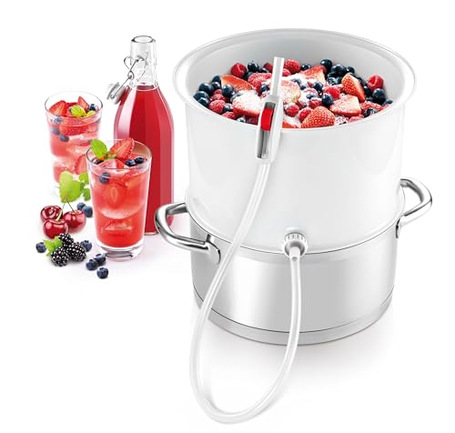 Tescoma 895250 Dampfentsafter Frucht und Gemüse Della Casa, Kunststoff, Weiß, 28.4 x 16.9 x 28 cm von Tescoma