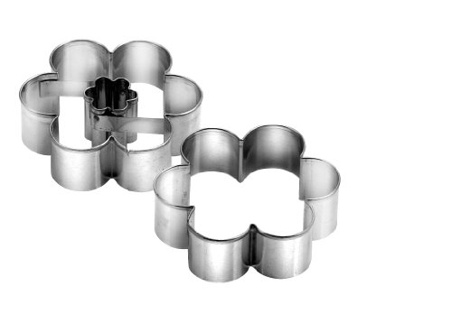 Tescoma Delicia Ausstecher in Blumenform 4 cm, Silber/Schwarz von Tescoma