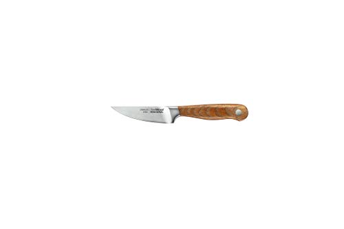 Tescoma FEELWOOD Universalmesser 9 cm I Erstklassiger japanischer rostfreier Edelstahl mit gehärtetem Eschenholz-Griff I Vielseitige und präzise Schneidleistung für jede Küche von Tescoma
