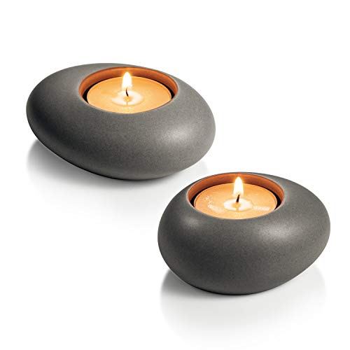 Tescoma Teelichthalter FANCY HOME Stones 2 St., grau von Tescoma