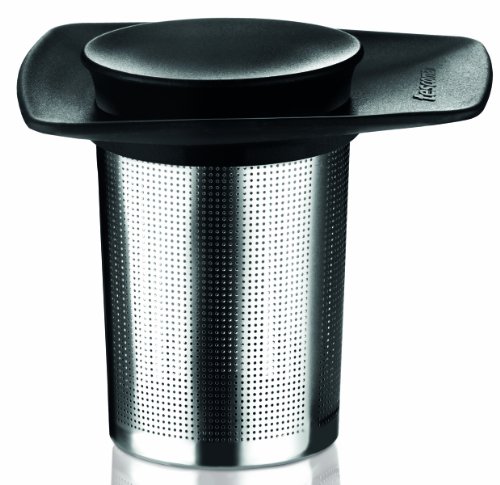 Tescoma Teesieb, Edelstahl, Silber/schwarz, 10.2 x 9.5 x 12.4 cm von Tescoma
