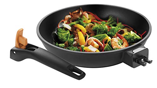 Tescoma 605058.00 Wok SmartCLICK 28 cm, Edelstahl, Schwarz, 50 x 29.2 x 12.7 cm, 1 Einheiten von Tescoma
