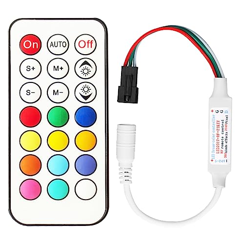 Tesfish 5V-24V RF Fernbedienung Kontrolleur 366 Arten von Änderungen RGB LED Controller für WS2811 WS2812 WS2812B LED Streifen Licht von Tesfish