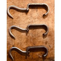 Industrieller Vintage-Fleischhaken Aus Edelstahl, Schlachthaken, Metzgerhaken von TesiDesign