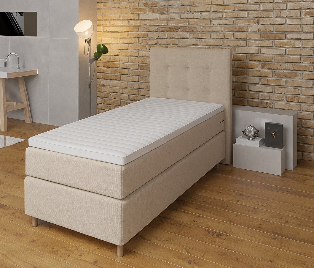 Tesla Dreams Boxspringbett Ronda Boxspringbett 7-Zonen H2/H3, Topperwahl, gratis Montage (Premium-Boxspring: 7-Zonen Taschenfederkern & Topper nach Wahl), Individuell: Härte H2/H3, 4 Topper zur Wahl, atmungsaktiv & bequem von Tesla Dreams