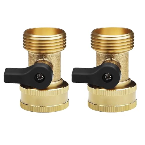 Tesmotor Mini-Kugelhahn aus Messing 3/4" AG x 3/4" IG (2 Stück) | Hochwertiger Absperrkugelhahn mit präziser Kugelsteuerung | Wasserhahnanschluss für Pumpen, Bewässerung & Haushaltsrohre von Tesmotor