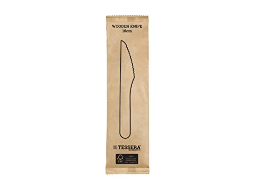 Tessera Bio Products QA122BWFSC Holzmesser, 1/1 Verpackt, Naturfarbe, 16cm Länge, 100 Stück von Tessera Bio Products