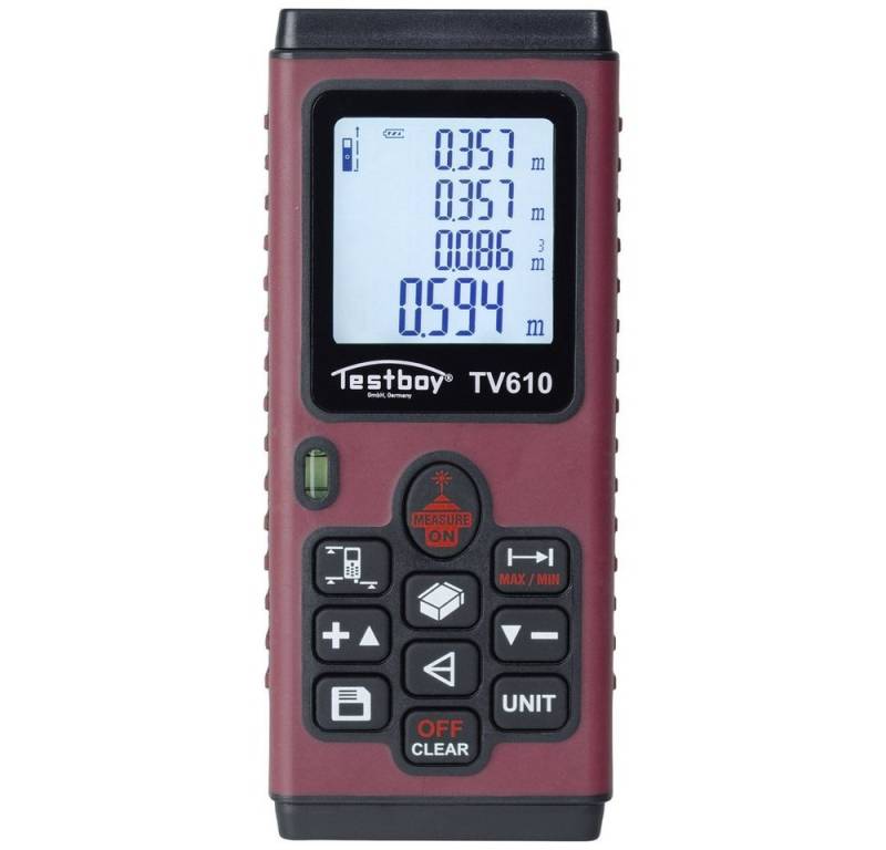Testboy Entfernungsmesser Testboy TV 610 Laser-Entfernungsmesser 60 m, (TV 610) von Testboy