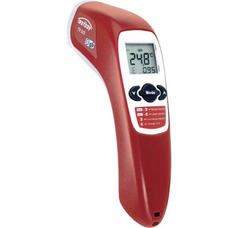 Testboy Infrarot-Thermometer Testboy TV 325 Infrarot-Thermometer Optik 12:1 -60 - +500 °C Kontakt von Testboy