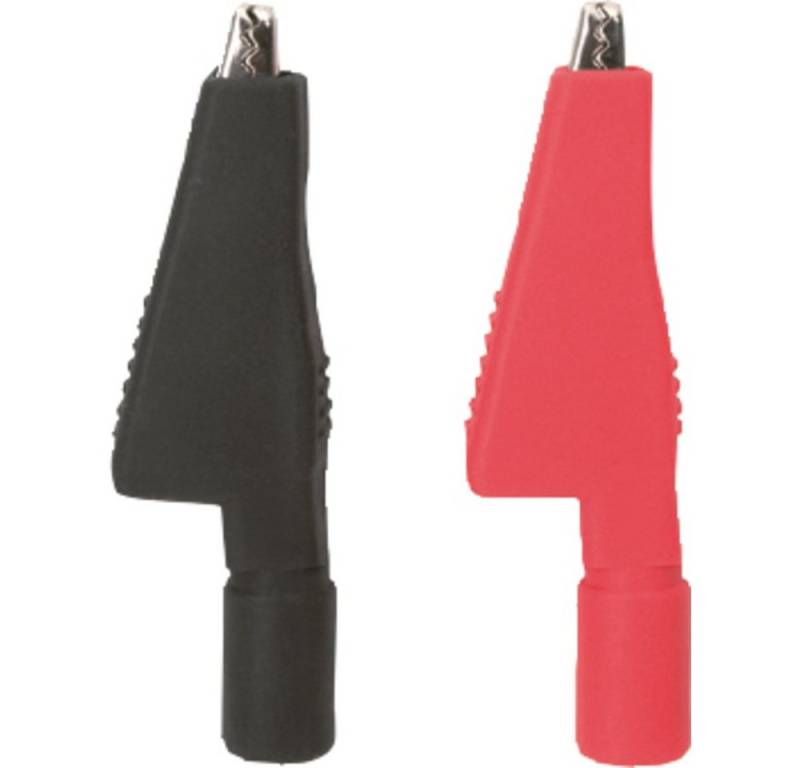Testboy Krokodilklemme Testboy Krokoklemmensatz (schwarz / rot) Krokodilklemmen-Set Schwarz, Krokoklemmensatz (schwarz / rot) von Testboy