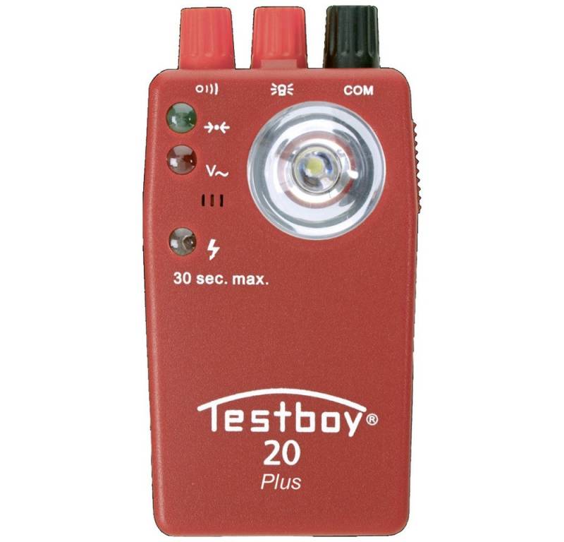 Testboy Spannungsprüfer Testboy 20 Plus Durchgangsprüfgerät CAT II 300 V LED, Akustik, (20 Plus) von Testboy
