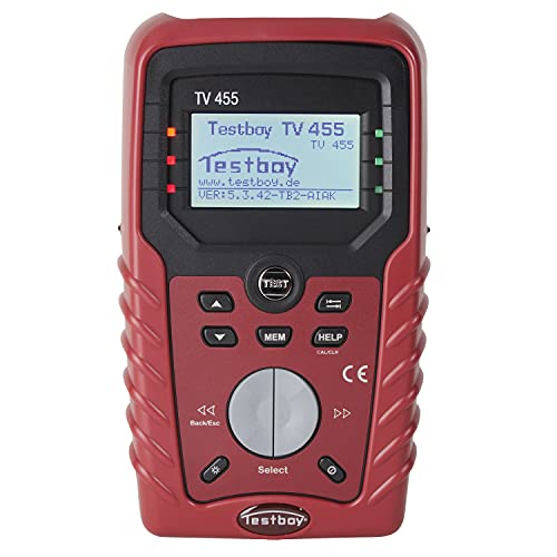 Testboy TV 455 DIN VDE 0100-600 Installationstester (USB-Schnittstelle und PC-Software, integrierte Spitzenkalibrierung, Prüfung aller empfindlichen Differenzschalter), rot/schwarz von Testboy