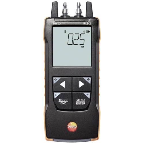 testo - 512-2 - 0563 2512 - Digitales Differenzdruckmessgerät mit App-Anbindung für den Einsatz in der Gebäudeüberwachung, der Luftströmungsmessung und anderen Anwendungen von Testo AG