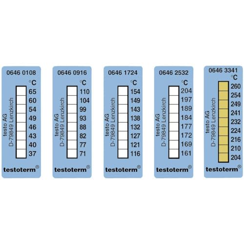 Testo-Messstreifen (10 Stk.) 204°C.260°C von Testo AG
