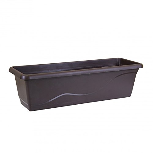 Gardenico Selbstbewässerung Blumenkasten Smart System Extra Line 60 cm, braun von Plastkon