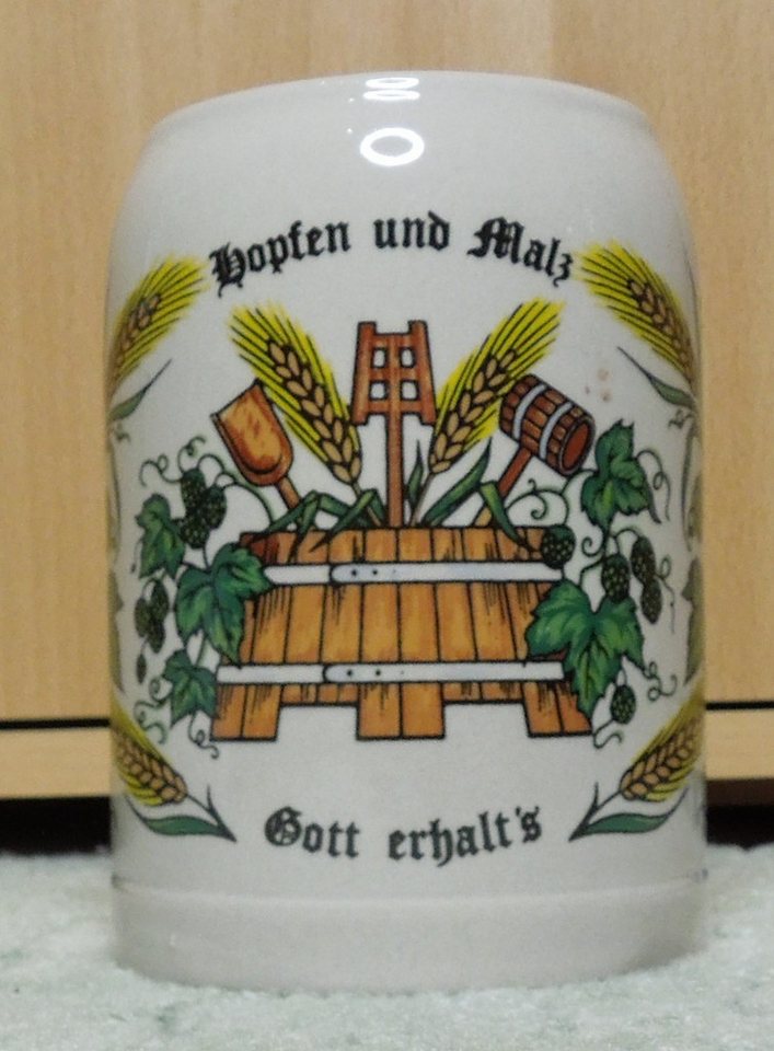Testrut Bierkrug Bierkrug, Seidel "Hopfen und Malz - Gott erhalt's", 0,5l Testrut Bierkrug Bierkrug, Seidel "Hopfen und Malz - Gott erhalt's", 0,5l von Testrut