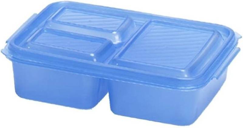 Testrut Lunchbox Frühstücksbox 3-geteilt 19x16x5 cm farbig sortiert, (1-tlg) von Testrut