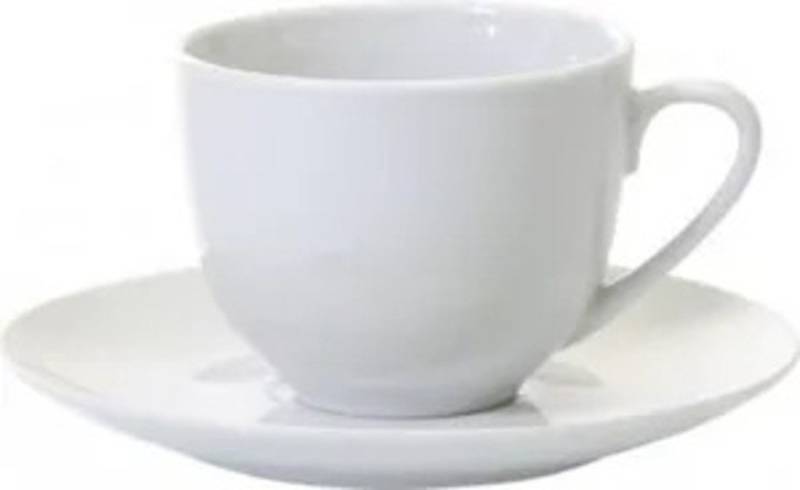 Testrut Tasse Tasse mit Untertasse superweiss Porzellan 200ml, 1-tlg. Testrut Tasse Tasse mit Untertasse superweiss Porzellan 200ml, 1-tlg. von Testrut