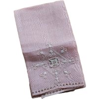 Altrosa Zarte Bestickte Serviette von TeteraVTG