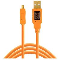 Tether Tools USB-Kabel USB-Mini-B Stecker, USB-A Stecker 4.60m Orange CU8015-ORG von Tether Tools