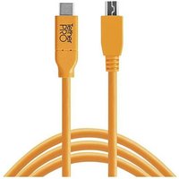 Tether Tools USB-Kabel USB 2.0 USB-C® Stecker, USB-Mini-B Stecker 4.60m Orange CUC2415-ORG von Tether Tools