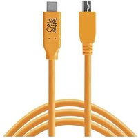 Tether Tools USB-Kabel USB 2.0 USB-C® Stecker, USB-Micro-B Stecker 4.60m Orange CUC2515-ORG Tether Tools USB-Kabel USB 2.0 USB-C® Stecker, USB-Micro-B Stecker 4.60m Orange CUC2515-ORG von Tether Tools