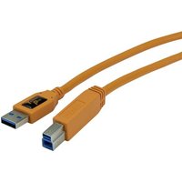 Tether Tools USB-Kabel USB 3.2 Gen1 (USB 3.0 / USB 3.1 Gen1) USB-A Stecker, USB-B Stecker 4.60m Oran von Tether Tools