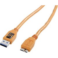 Tether Tools USB-Kabel USB-A Stecker, USB-Micro-B 3.0 Stecker 4.60m Orange CU5454 von Tether Tools