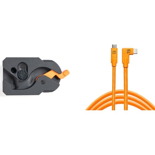 Tether Tools TetherGuard LeverLock & Cable Kit USB-C auf USB-C, 4,6 m, 1x rechtsgewinkelt, Orange Tether Tools TetherGuard LeverLock & Cable Kit USB-C auf USB-C, 4,6 m, 1x rechtsgewinkelt, Orange von Tether Tools