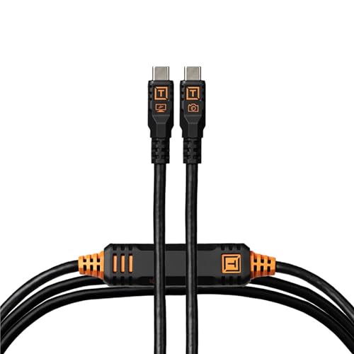 Tether Tools TetherPro Optima Exklusive USB-Datenübertragung, 10 G, 4,6 m, gerades auf gerades Kabel, Schwarz Tether Tools TetherPro Optima Exklusive USB-Datenübertragung, 10 G, 4,6 m, gerades auf gerades Kabel, Schwarz von Tether Tools