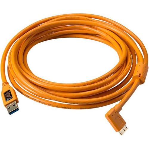 Tether Tools Tpro USB 3.0 Micro-B Rechtwinklig Org, 4,6 m Tether Tools Tpro USB 3.0 Micro-B Rechtwinklig Org, 4,6 m von Tether Tools