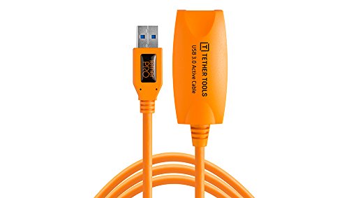Tether Tools – USB-Kabel TetherPro USB 3.0, Aktive Verlängerung, 5 m, orange [CU3017] von Tether Tools