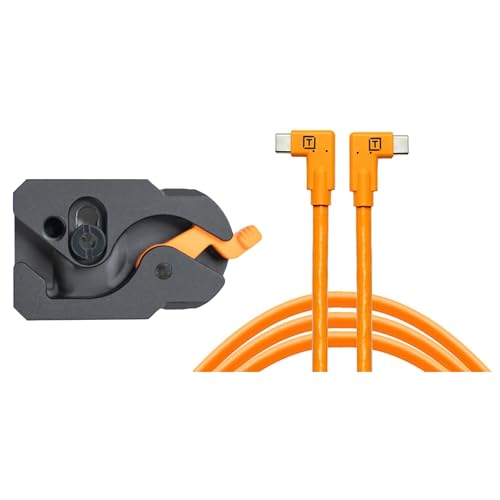 Tether Tools TetherGuard LeverLock & Cable Kit USB-C auf USB-C, 4,6 m, 2 x rechtsgewinkelt, Orange Tether Tools TetherGuard LeverLock & Cable Kit USB-C auf USB-C, 4,6 m, 2 x rechtsgewinkelt, Orange von Tether Tools