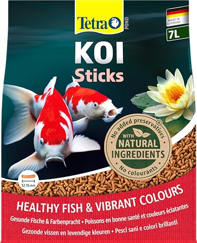 Tetra Pond Koi Sticks - Koi-Futter für farbenprächtige Fische und eine verbesserte Wasserqualität, 7 L Beutel Tetra Pond Koi Sticks - Koi-Futter für farbenprächtige Fische und eine verbesserte Wasserqualität, 7 L Beutel von Tetra