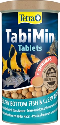 Tetra Tablets TabiMin - Tabletten Fischfutter für alle Bodenfische, z.B. Welse, Schmerlen oder bodengründelnde Barben, 2050 Tabletten Dose von Tetra