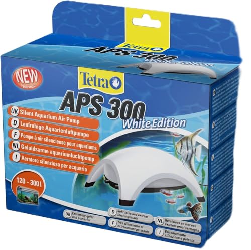 Tetra APS 300 Aquarium Luftpumpe - leise Membran-Pumpe für Aquarien von 120-300 L, weiß von Tetra