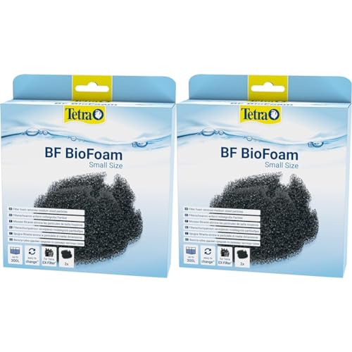 Tetra BF BioFoam Small - Biologischer Filterschwamm für die Tetra Aquarium Außenfilter EX 400 Plus bis 1000 Plus (Packung mit 2) von Tetra