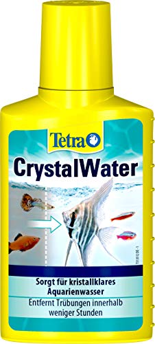 Tetra CrystalWater - Wasserklärer gegen Trübungen für kristallklares Wasser im Aquarium, bindet Schwebepartikel, 100 ml Flasche von Tetra
