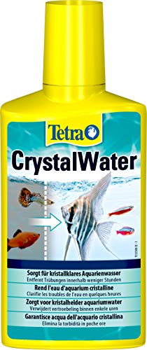 Tetra CrystalWater - Wasserklärer gegen Trübungen für kristallklares Wasser im Aquarium, bindet Schwebepartikel, 250 ml Flasche von Tetra
