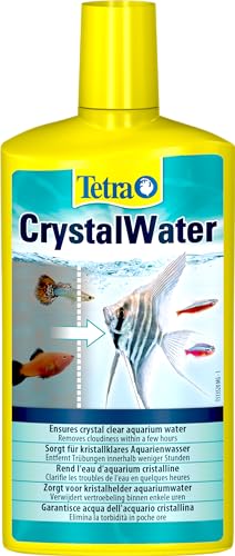 Tetra CrystalWater - Wasserklärer gegen Trübungen für kristallklares Wasser im Aquarium, bindet Schwebepartikel, 500 ml Flasche von Tetra