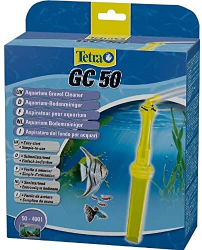 Tetra GC 50 Aquarien-Bodenreiniger mit Schlauch, Schnellstartventil und Fischschutzgitter, Mulmsauger mit Saugrohrkonstruktion, geeignet für Aquarien von 50 – 400 Liter von Tetra