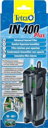 Tetra IN 400 plus Aquarium Innenfilter - Filter für klares und gesundes Wasser, mechanische, biologische und chemische Filterung, geeignet für Aquarien mit 30 bis 60 Liter von Tetra
