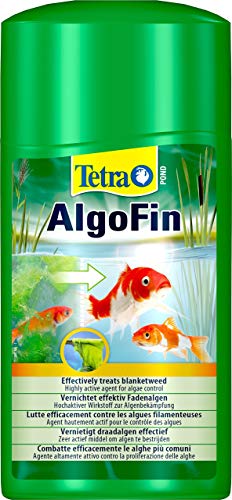 Tetra Pond AlgoFin Teich Algenvernichter - wirkt effektiv bei Fadenalgen, Schwebealgen und Schmieralgen im Gartenteich, 1 L von Tetra