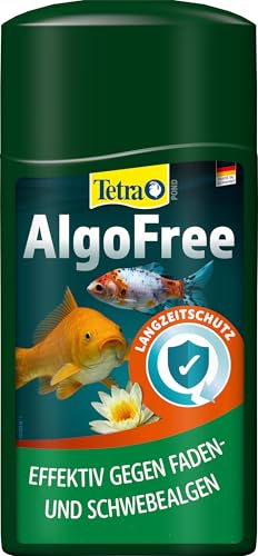 Tetra Pond AlgoFree Schwebealgen- und Fadenalgenvernichter, bekämpft langfristig grünes Wasser im Gartenteich, 1 L von Tetra