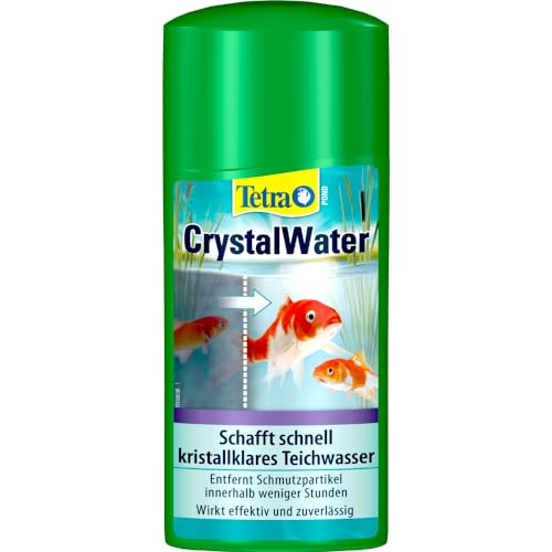 Tetra Pond CrystalWater - Wasserklärer gegen Trübungen für kristallklares Wasser im Gartenteich, 500 ml Flasche von Tetra