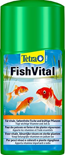 Tetra Pond FishVital (fördert die Vitalität der Fische im Gartenteich, für naturgerechte Wasserverhältnisse, fördert Pflanzenwachstum), 250 ml von Tetra