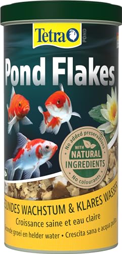 Tetra Pond Flakes - Fischfutter-Flocken für kleinere und junge Teichfische, für eine abwechslungsreiche und ausgewogene Ernährung, 1 L Dose Tetra Pond Flakes - Fischfutter-Flocken für kleinere und junge Teichfische, für eine abwechslungsreiche und ausgewogene Ernährung, 1 L Dose von Tetra