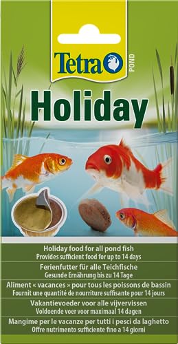 Tetra Pond Holiday - Ferienfutter für alle Teichfische, gesunde Ernährung für bis zu 14 Tage, 1 x Gelfutterblock, 98 g (1er Pack) von Tetra